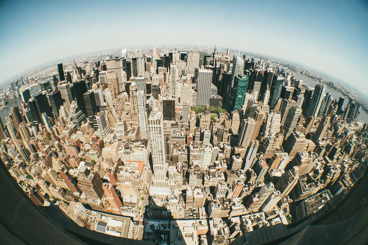 building fish-eye lens photography of city buildings city